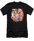 1 Tiger Pastel Floral Safari Watercolor Savannah Cat Heidi Joyce T-Shirt