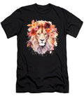 2 Lion Pastel Flowers Safari Watercolor Savannah Cat Heidi Joyce T-Shirt