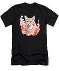 2 Serval Lynx Bobcat Pastel Floral Safari Watercolor Heidi Joyce T-Shirt