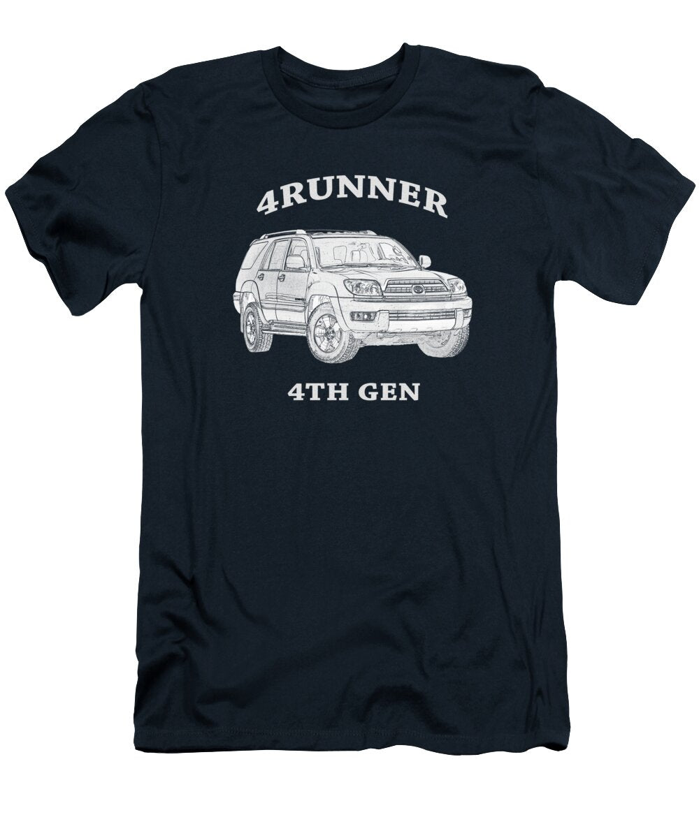 4runner 4th Gen White Peter Tellone T-Shirt