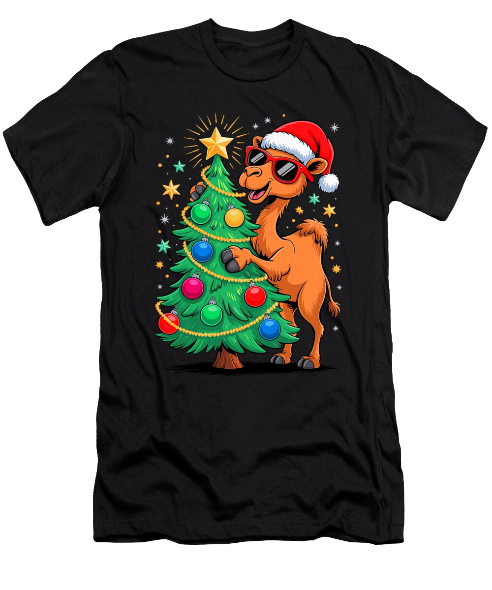 Christmas Tree Camel Sunglasses Camels Sophie Eleanor T-Shirt