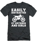 Revved Up By Dirtbikes Girls a Playfully Distracted Awesome Store T-Shirt