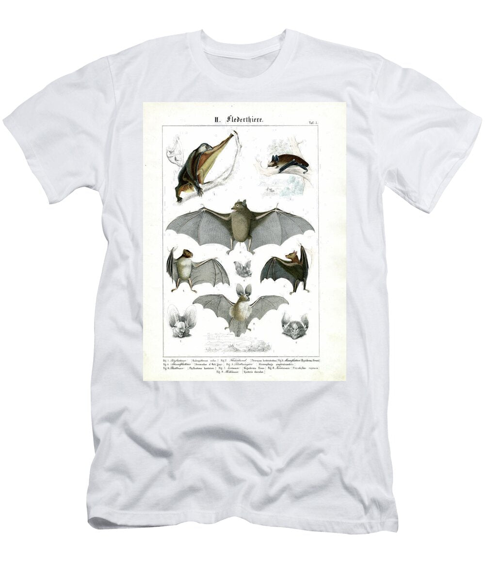 Various Bat Species 1851 Lithography C Roth T-Shirt