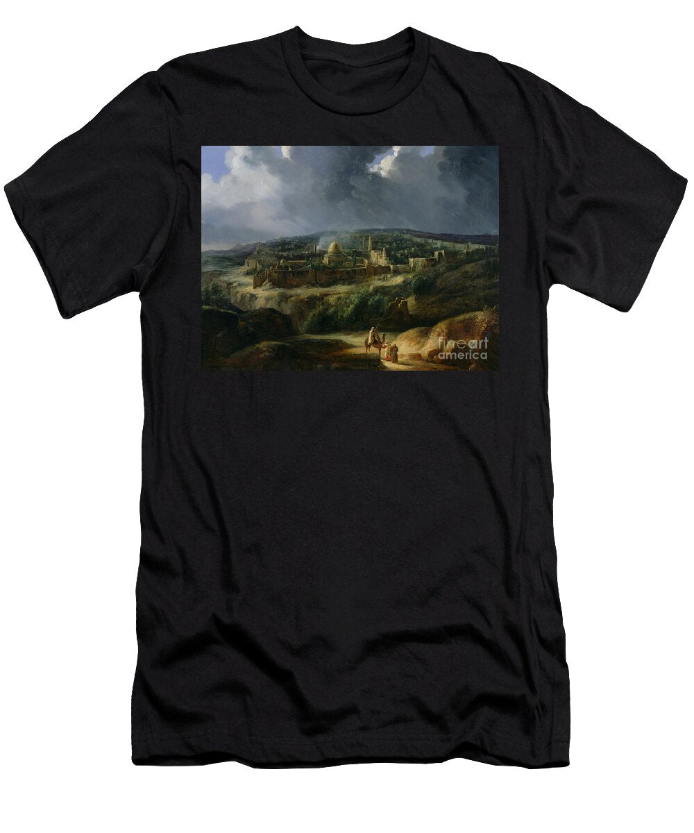 View of Jerusalem From the Valley of Jehoshaphat Auguste Forbin T-Shirt